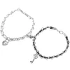 Charmarmband nyckellåsarmband valentin för par smycken älskare dekor älskare matchning
