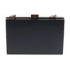 ThinkThendo Rectangleg Metal Frame Box Borse Handle per borse per borse da sera Accessori frizione 240506