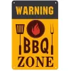 Grilles Metal Tin Sign BBQ Patio Decoration Gril