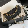 2024 Luxury chain dame schouder 19 cm crossbody handtas portemonnee portemonnee met doos