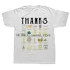 T-shirts masculins merci scientifique scientifique T-shirt Summer Femmes Men Hommes Slve École T-shirts Coton Tshirt Tops H240506