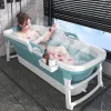 Bathtubs Modern Portable Bathtub Foldable Bathing Basin Household Foaming Tub Adult Bathing Tub Adult Washing Basin Full Body Sweat Steam