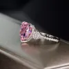 Heart Cut 5ct Rink Sapphire Diamond Anillo 100% original 925 Bodería de compromiso de plata esterlina Anillos de boda para mujeres Joyas 246p