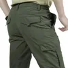 Męskie spodnie taktyczne mężczyźni letnie swobodny armia styl wojskowy spodnie męskie wodoodporne szybkie suche męskie dno