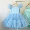 410 Jahre schicke Mädchen Kleid Jahr Party Abendkleider eleganter Prinzessin Ball Wedding Kids Kleider für 240413