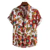Camisas casuais masculinas Hawaiian Grandize Shirts Designer de algodão Designer de luxo T-shirt Tiki Camisetas Man FR Remessa de moda Bloups Social Y240506zeem