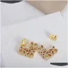 Hoop Huggie Hie 18K Gold Plated Designer Earrings Jewlery For Women Pearl Earring Party Jewerlry Drop Delivery Jewelry Otwjs