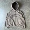 Herrtröjor tröjor huva retro dragkedja tröja gotisk brev stjärna tryck hoodie trend mens casual jackor 2024 ny produkt i USA Q240506