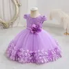 Robe de performance pour enfants en dentelle de robe princesse Festival robe pompadour robe de gaze robe d'une an robe robe de robe