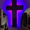 Wandlampe ZK50 Creative USB Cross Night Helles farbenfrohe Fernbedienung Home Dekoration Geschenkkabel 2 Meter