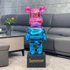 Objetos decorativos Figuras 400 estátuas de Bearbrick Decoração Cerâmica Violento Urso Piggy Fatuetas Bearbrick Luxo Coleções de decoração para decoração Ornamentos T240