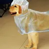 Chiot pour chiot manteau PVC PVC Veste à capuche transparent transparent transparent 240507