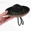 Abbigliamento per cani Sombrero Hat Mini Pet Forniture Small Fiesta Cinco de Mayo Cappelli da testa Cappello CATTO CATTO Vestiti Messicano