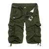 Shorts masculinos masculinos de carga militar 2024 Novo short tático do exército masculino algodão solto shorts casuais mais sizel2405