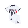 サッカージャージーメンズトラックスーツ23-24バーアウェイゲーム7 Mbappe 10 Neymar Football Jersey Set Children's Size 14-30