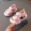 First Walkers Spet sport estivi traspiranti ragazzi ragazze baby step bassa pantofole da spiaggia a basso taglio materiale in maglia in stile casual h240506