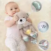 Plüschpuppen atmungsaktiven Otter Schlafplüschspielzeugspielkameraden Otter Baby Plüschspielzeug mit weichem Sound für Neugeborene Geburtstagsgeschenk für babyl240502