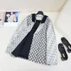 Designer women blazer giacca cappotto donna lettere complete tessuto premium nuovi top rilasciati