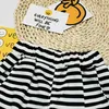 Kleidungsstücke Jungen Kleidung Kurzarmanzug für Kinder im Alter von 0 bis 5 Kleine Mädchen Kleidung Mode Stripe Muster Anzüge Kinder Clothl2405