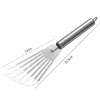 Utensils 1PC Stainless Steel Slotted Fish Turner Spatula Flexible Kitchen Cooking Tools