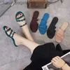 Moda original h designers chinelos de verão Novo três cinto de três cintos praia sandals de fundo plano feminino Sapatos de geléia de linha de plástico com 1: 1 logotipo da marca