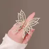 Andere Fashion Metal Openwork Hair Cl Butterfly Hair Clips für Frauen Mädchen eleganter Pferdeschwanz Cl Clip Vintage Haarnadelhaarzubehör Accessoires