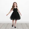 Robes de fille petite fille robe de fête de mariage Costumes d'été pour filles bébé enfants princesse tulle tutu vestido enfants rose sling vêtements