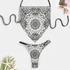 Dames Swimwear Summer Custom Polynesisch strand Push-Up zwempakfeest Hawaiiaanse vakantie Bikini Sexy Low-Rise onregelmatige tweedelige set