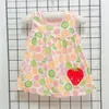 Vestido de bebé Summer Algodón Algodón ropa Ropa para niños Princesa 01y Girl 12y Top bordado 240428