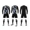 Fußballtrikots -Herren -Trails -Einrichtungen 7205 Long Sleeve Club Football Trikot Set ADT- und Childrens Clothing -Wettbewerbswettbewerbsgröße Drop del otj9q