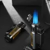 Высококачественный 4 -сигарный фонарик зажигалки из 4 реактивных сигар, сильное пламенное пистолет сварки сварки, легче для кемпинга