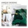 Bedding Sets Green Marble Comforter Set Soft Emerald With Gold Powder Print Pattern 3pcs Agate Ripple Bed For Adults