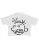 Streetwear T-shirt Cartoon Enfants Print Père Men de courte manche Femmes Harajuku Hip Hop Fashion Punk Punk Surdimension T-shirt 240504