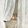 Behandelingen behandelingen ins pastorale Franse kant pure gordijnen voor woonkamer slaapkamer raam wit tule gordijnen gordijn gordijnen home decor r handdoek