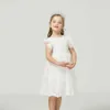 Robes de fille bébé fille en dentelle florale Mesh princesse tutu robe enfants creux de la robe de robe de baptême de mariage pour les enfants porte vestidos