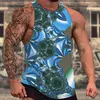 Erkek Tank Tops 2024 Yelek Baskılı Yıldız Deseni Yaz Boş Zamanlı Spor Fitness Büyük Boy Y2K Tarzı Moda T-Shirt