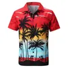 Men's Plus Tees Polos 2023 Chemise masculine Hawaii 3D Plage Impression décontractée Chemise pour hommes à manches courtes pour hommes Shirts décontractés