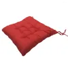 Coussins carrés de chaise solide massive tampons de siège avec cordon pour patio canapé de voiture à domicile tatami décor couleur emmorouillée douce