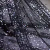 Tissu étoilé ciel noir couleur couleur filet tissu tissu hot diamant paillettes étoiles nette fond robe robes de créateur tissu tissu