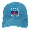 Ball Caps Haiti Bandiera Atletico Denim Cap da cowboy Cappelli regolabili per donne per donne per tutte le stagioni leggeri di una taglia leggera