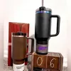 Отгрузка США розовый праздник Tumbler H2.0 40 унций кружка Cosmo Chocolate Gold Cumbler Cup Cup Target Blacknes