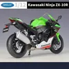 Diecast Model Arabalar Welly 1 12 Kawasaki Ninja ZX10R Motosiklet Model Oyuncak Araba Serisi Araba Hover Emilim Yol Araba Oyuncak Carl2405