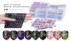 10rolls Ensemble de papier d'ongles holographiques 4 * 100 cm Feuilles de fleurs Leopard Nails Art Transfer Autocollant Manucure DIY Autocollants décorations 5731841