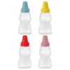 Ensembles de vaisselle 4pcs mini-bouteilles d'assaisonnement bouteilles de tomate