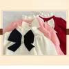 Girl Dresses Kids Clothes Baby Girl Autumn Inverno a maglia a maglietta a manica lunga Bow Fashion Princess Party Vestidos