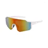 Lunettes de soleil Cross Border - Sellling Femmes Outdoor Cycling One-Piece Bicycles pare-brise Colorful Sports 9830