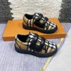 Fashion Kids Designer Shoes Classic Sneaker Boy Girl Running Shoes Luxury Plaid Panels Outdoor Children Casual Shoes