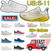 2024 Nieuwe stijl Mens Running Shoes Designer Sneakers Bondi 8 9 Triple Black White Lunar Rock Shell Coral Peach Goblin Blue Yellow Dames Trainers Lage prijs