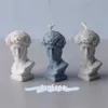 3pcs Kerzen natürliche Pflanzen Duft Renaissance Retro -Stil Kerzenstatue von David Gypsum Statue Früchte Aromatherapie Urlaubsfeiertag Kerze