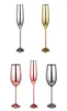 Bicchieri da vino in acciaio inossidabile elegante bevanda per bevande arredamento per feste di nozze in acciaio inossidabile in vetro in argento in rosa dorato dorato di Natale x04054241